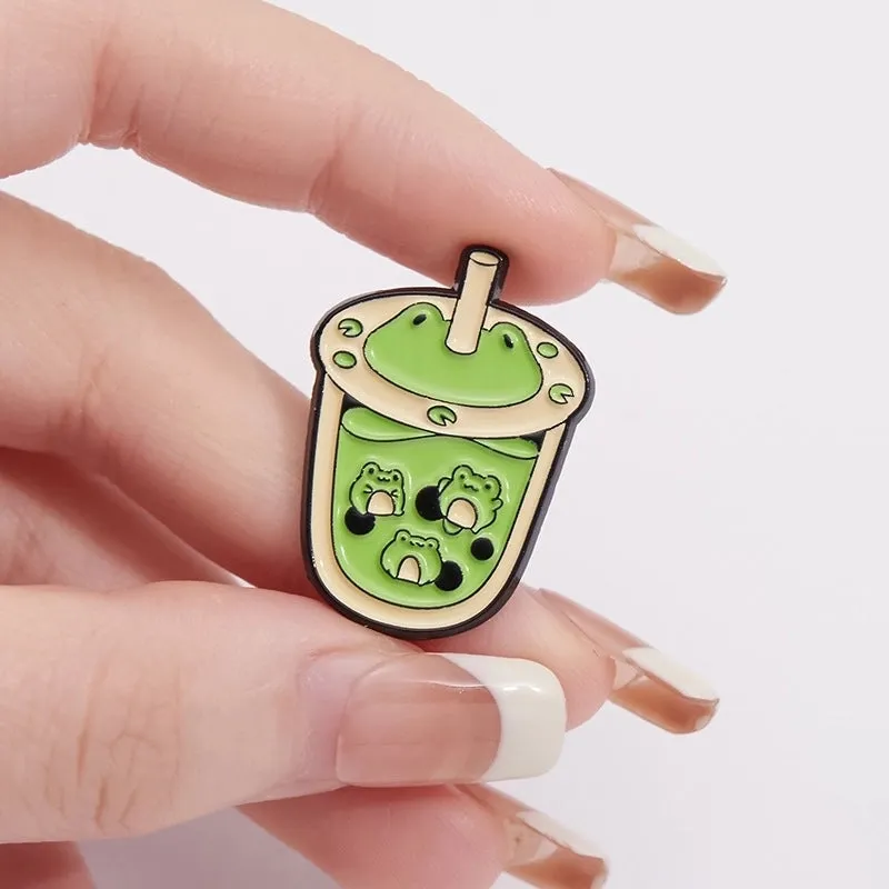 Cute Pin Animal Cup Zinc Alloy Plating Unisex Brooches