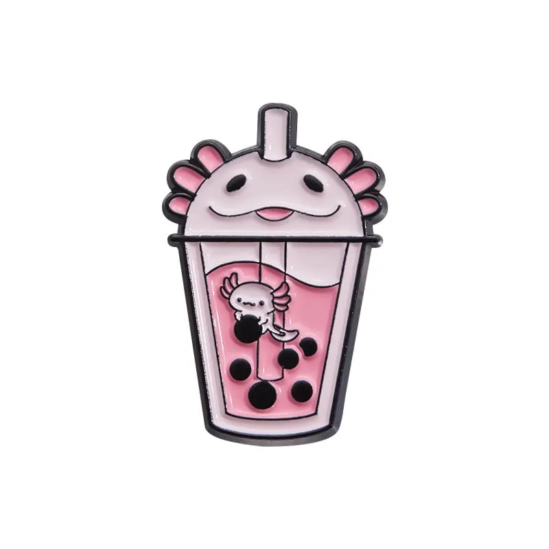 Cute Pin Animal Cup Zinc Alloy Plating Unisex Brooches