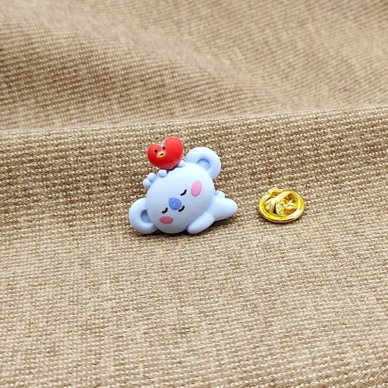Cute Sweet Pin Animal Cartoon Character Resin Unisex Brooches