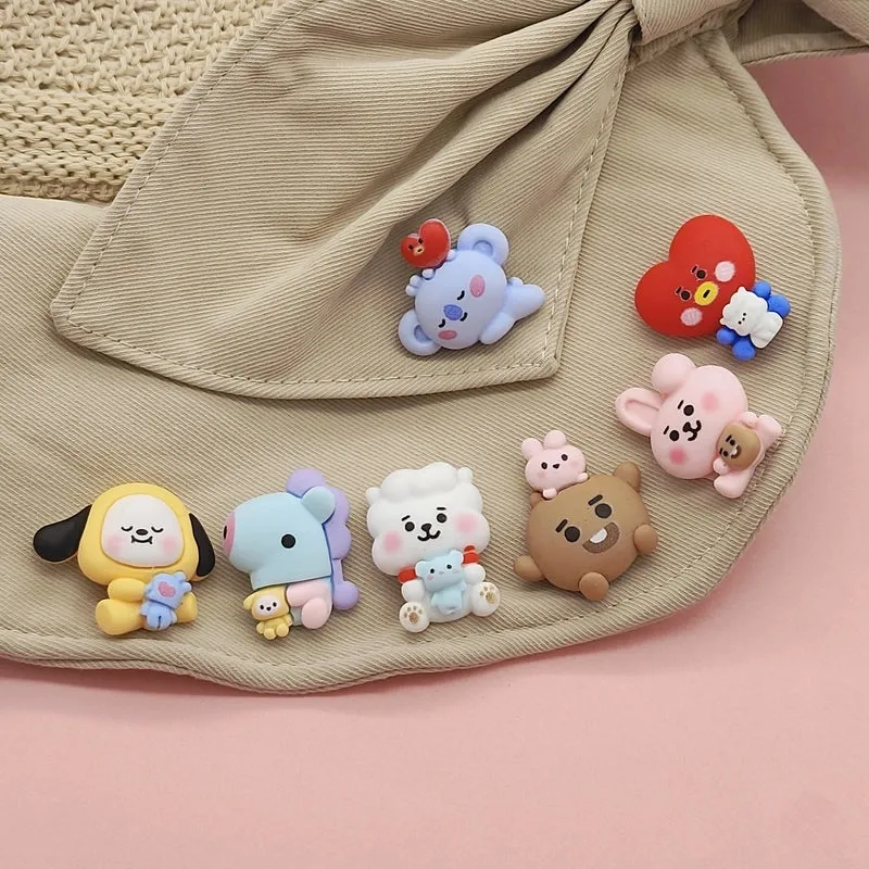 Cute Sweet Pin Animal Cartoon Character Resin Unisex Brooches
