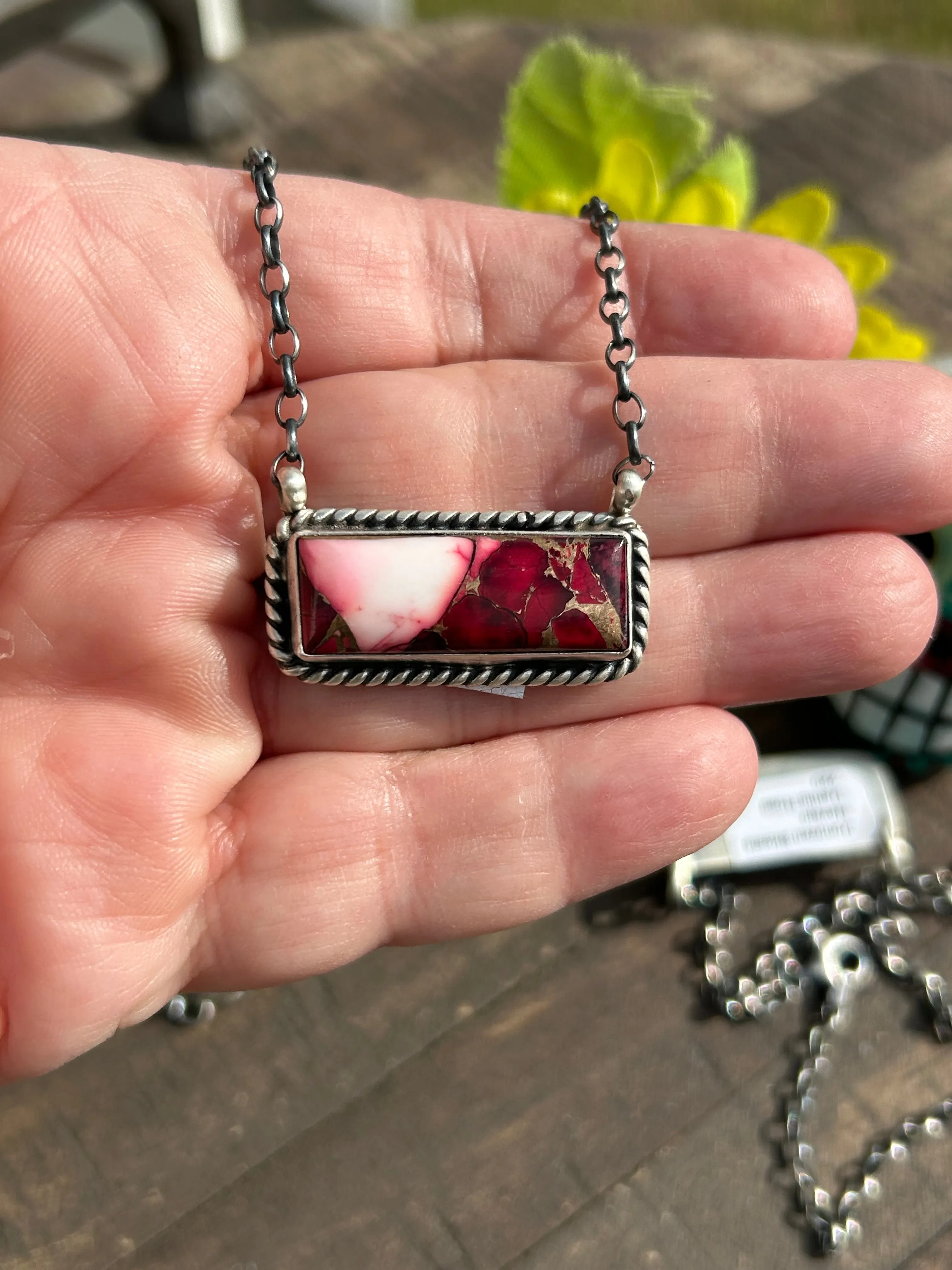 Dahlia Rose Bar Necklaces