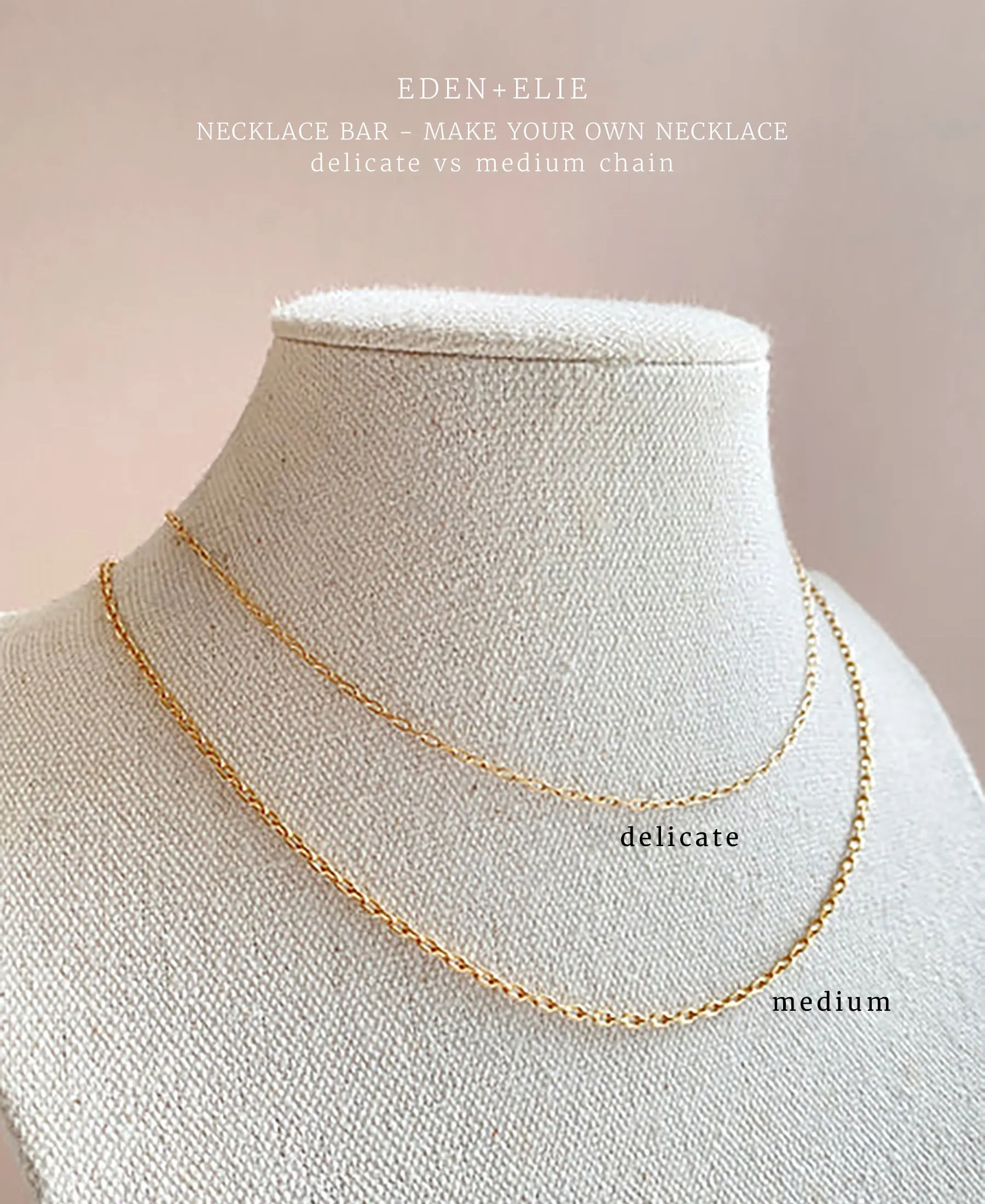 EDEN   ELIE Necklace Bar single bead   optional chain - clover green