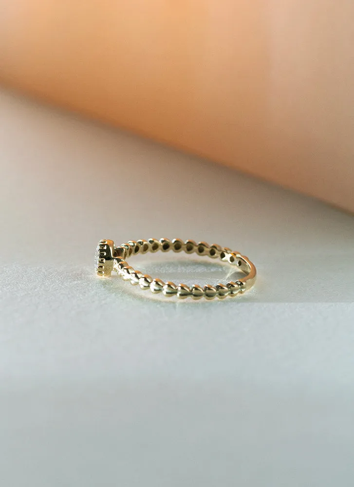 Edie diamond april birthstone ring 14k gold