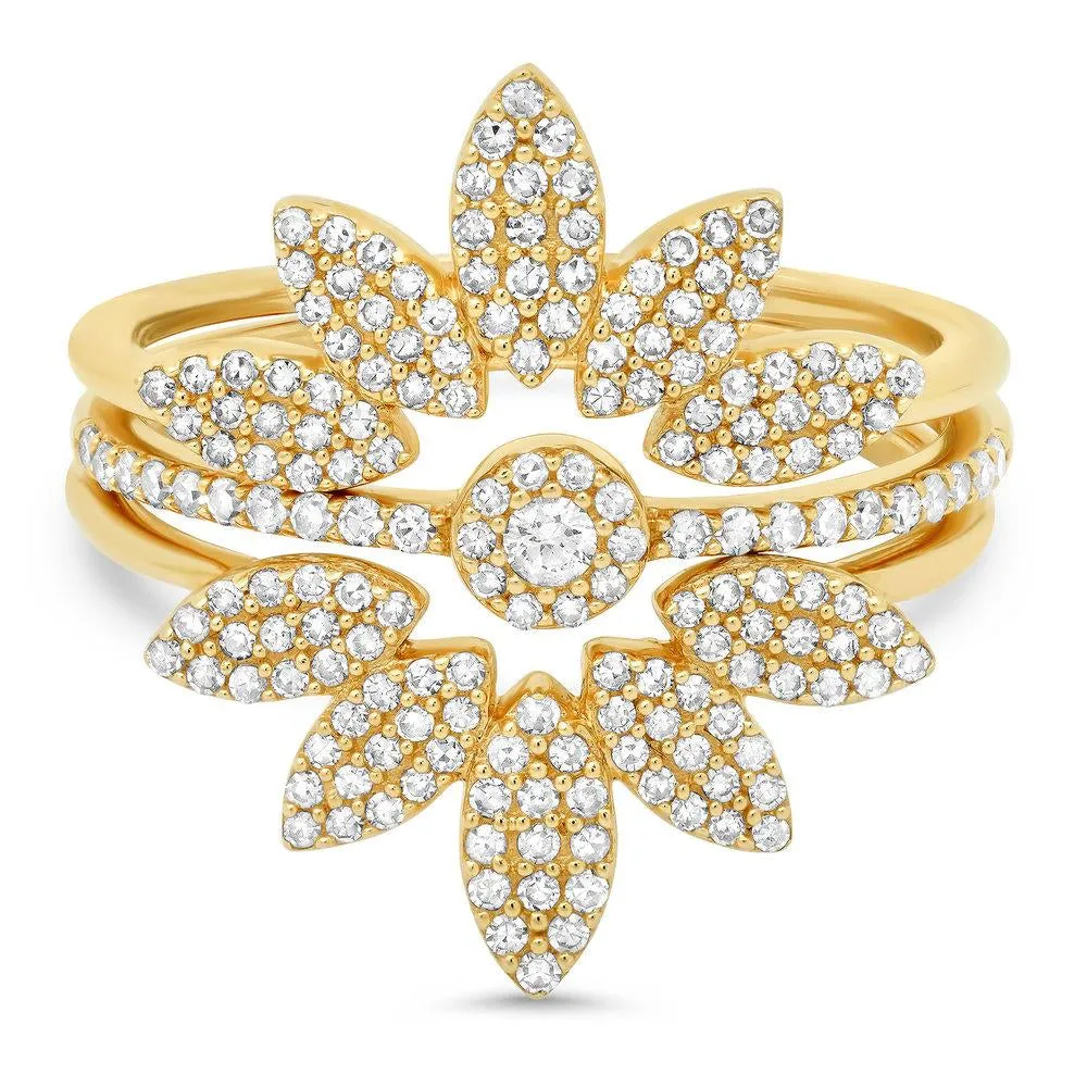 ENERGIZE DIAMOND RING WRAP, GOLD
