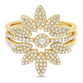 ENERGIZE DIAMOND RING WRAP, GOLD