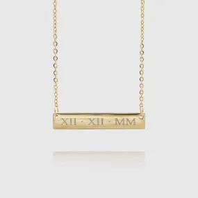 Engraved Custom Bar Necklace