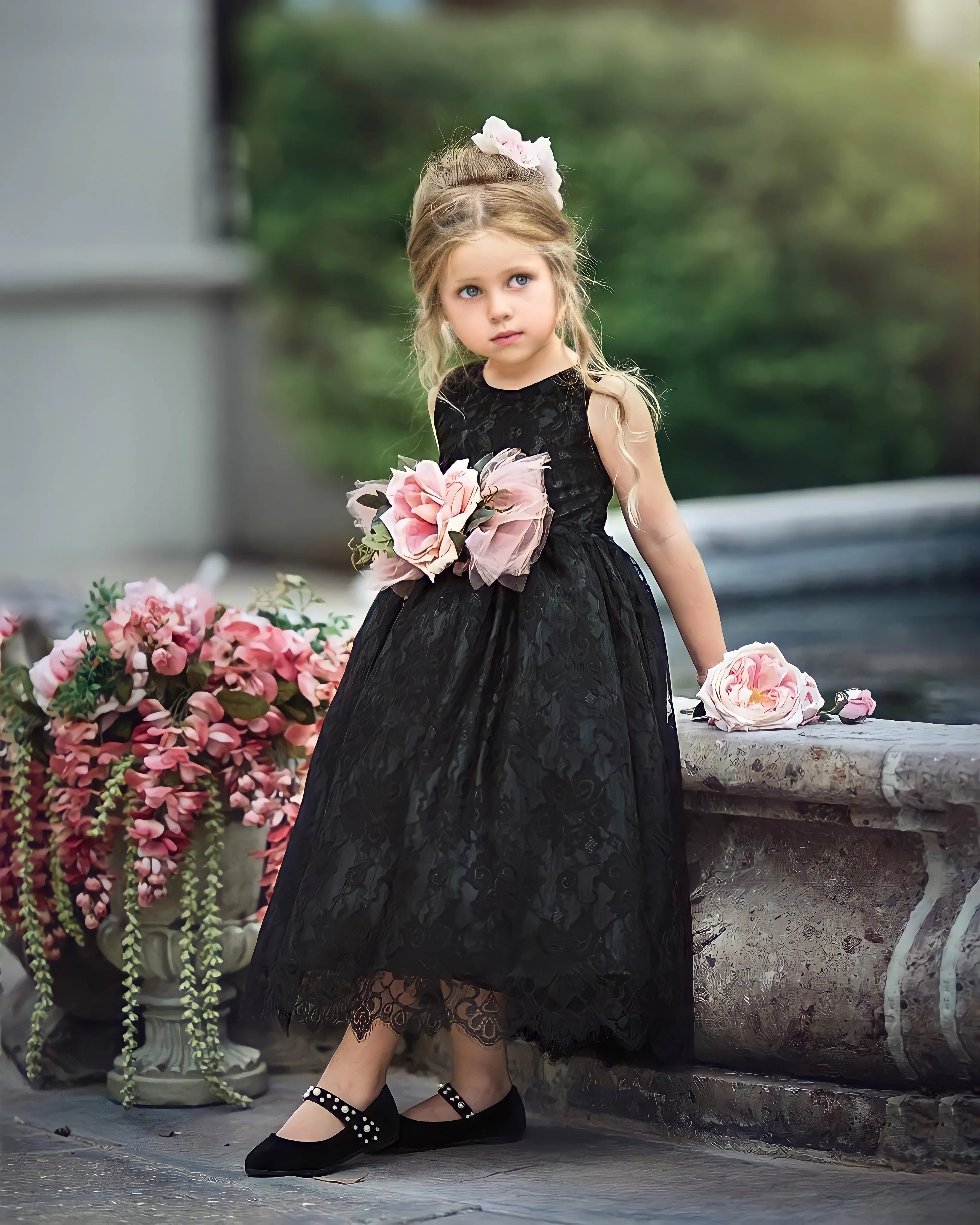 Flower Girl Sleeveless Dress - Tiffany