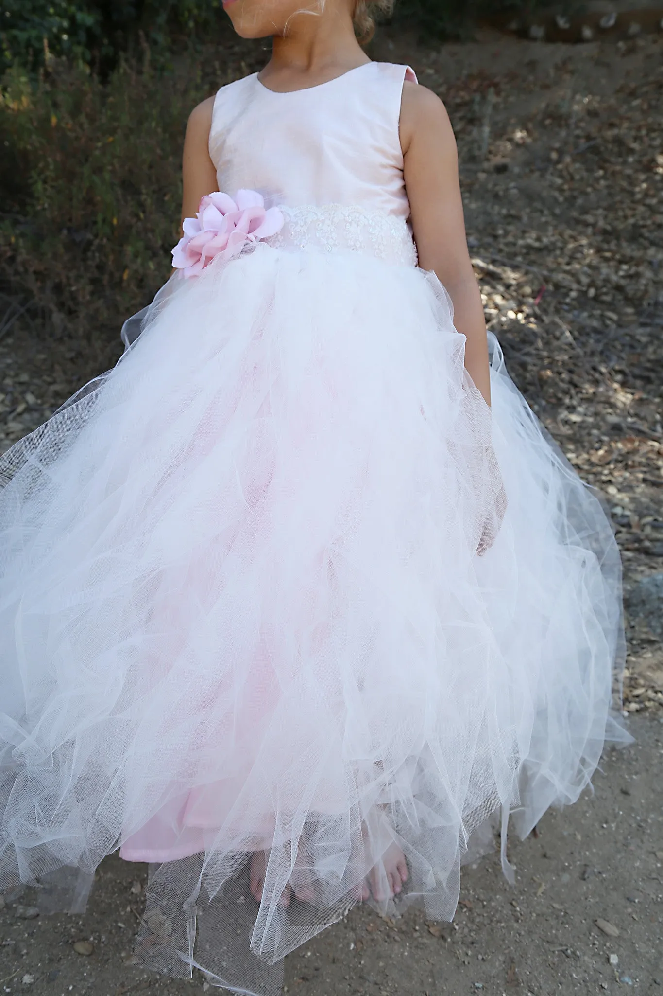 Flower Girl Tutu Dress - Rose