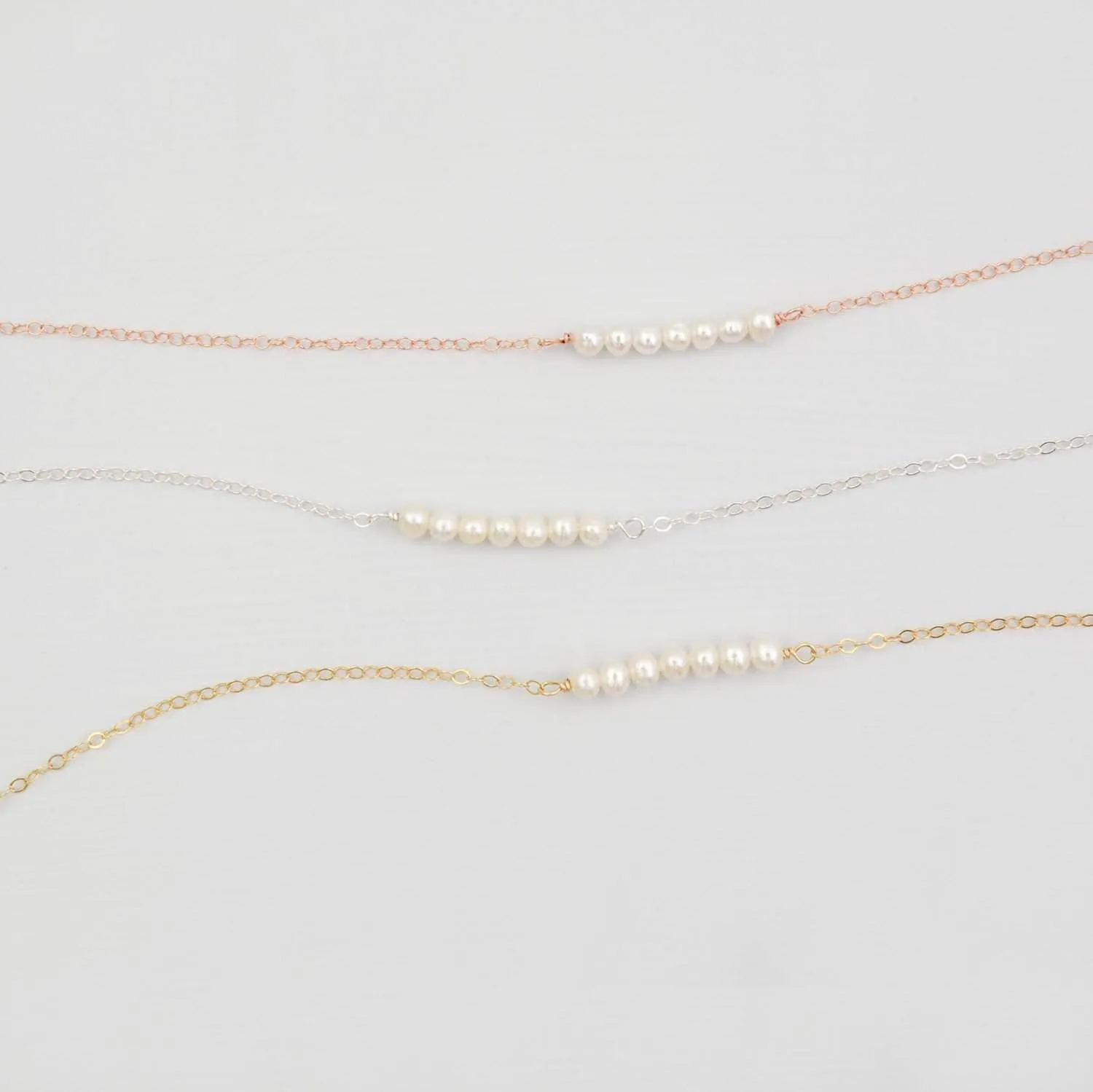 Freshwater Pearl Bar Bracelet - 'Sia'