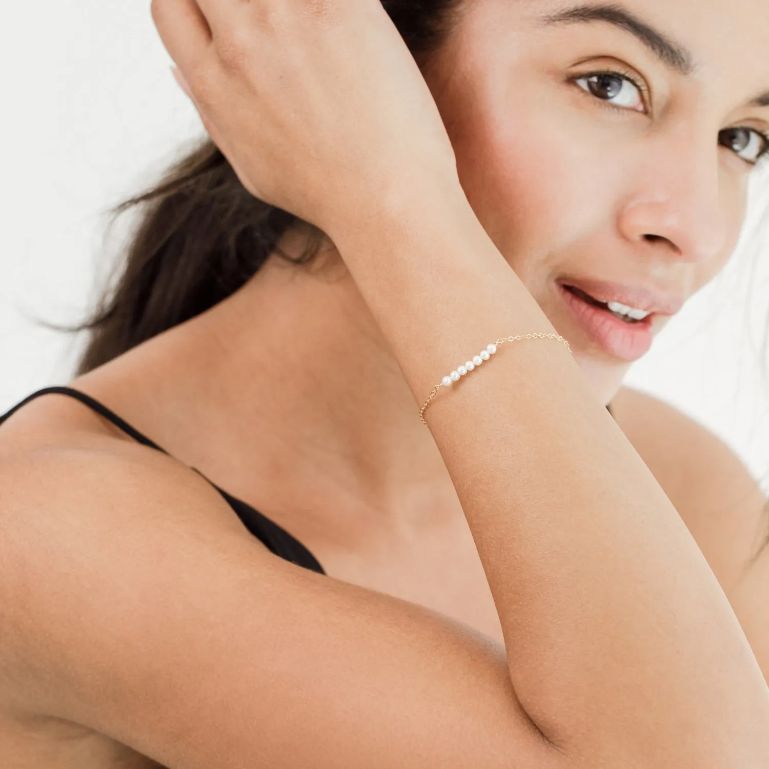 Freshwater Pearl Bar Bracelet - 'Sia'