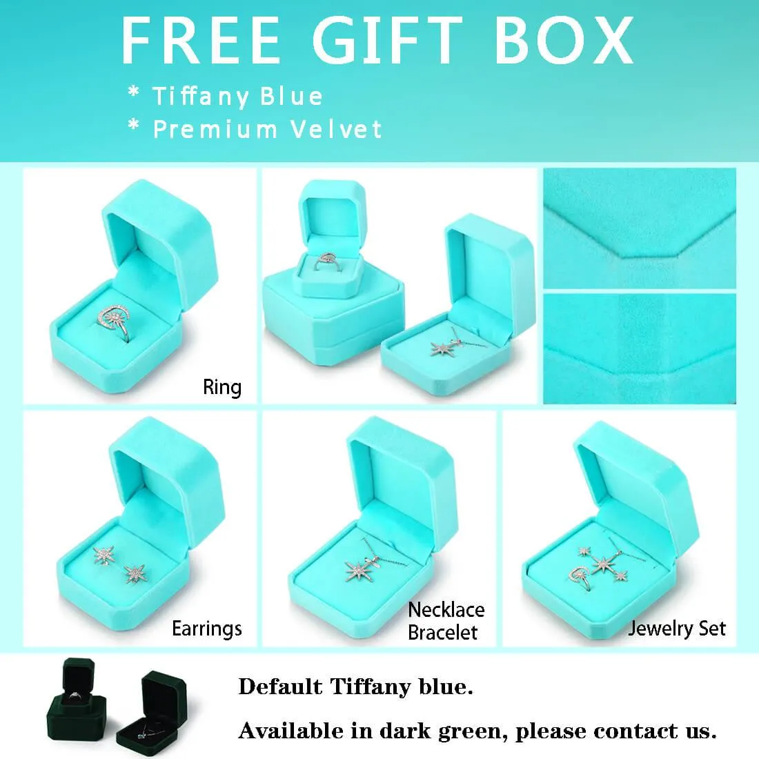 Gemini Ring May Emerald Birthstone Zodiac Women Girls Jewelry Birthday Gift