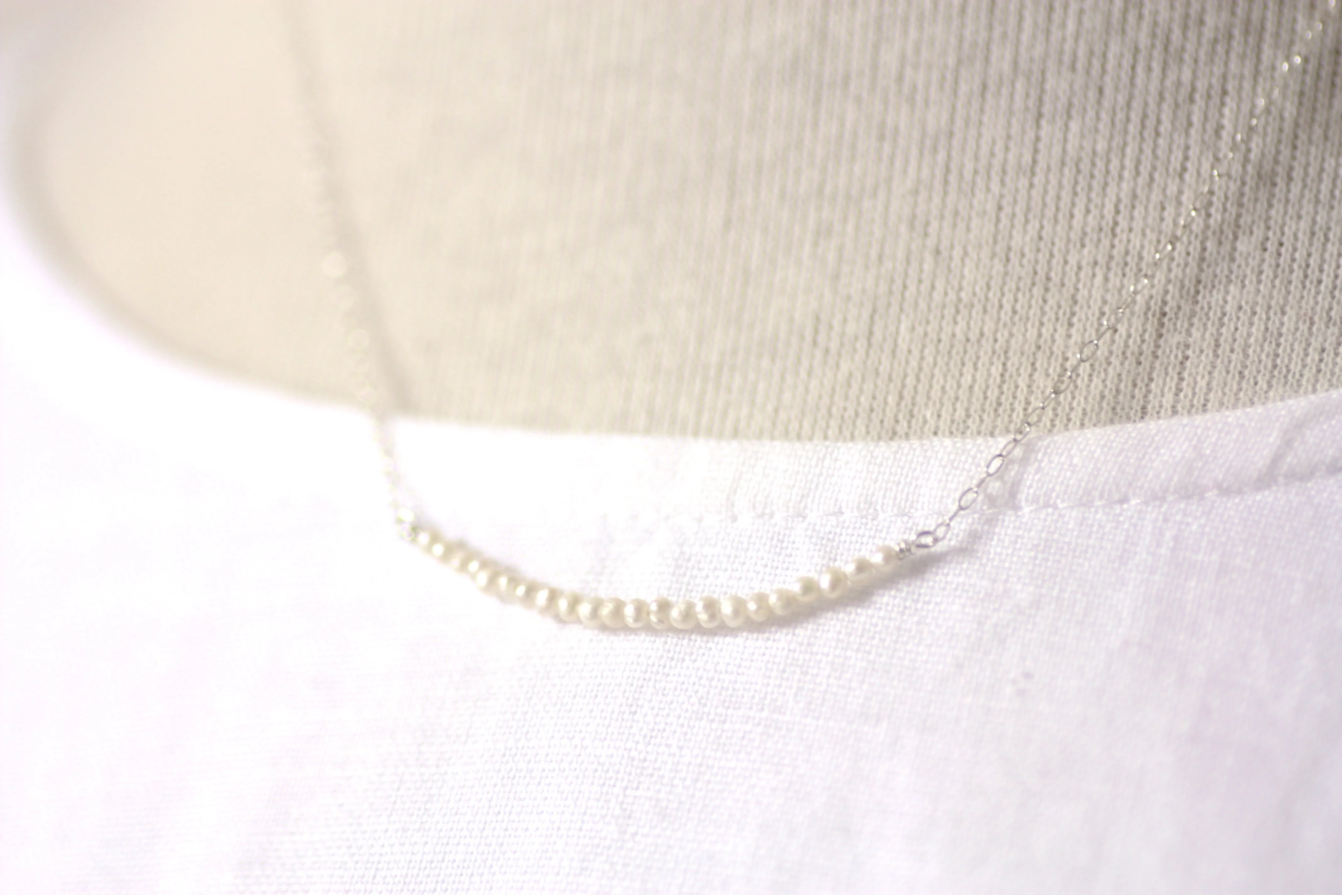 Gemstone Bar Necklace in Sterling Silver CLEARANCE
