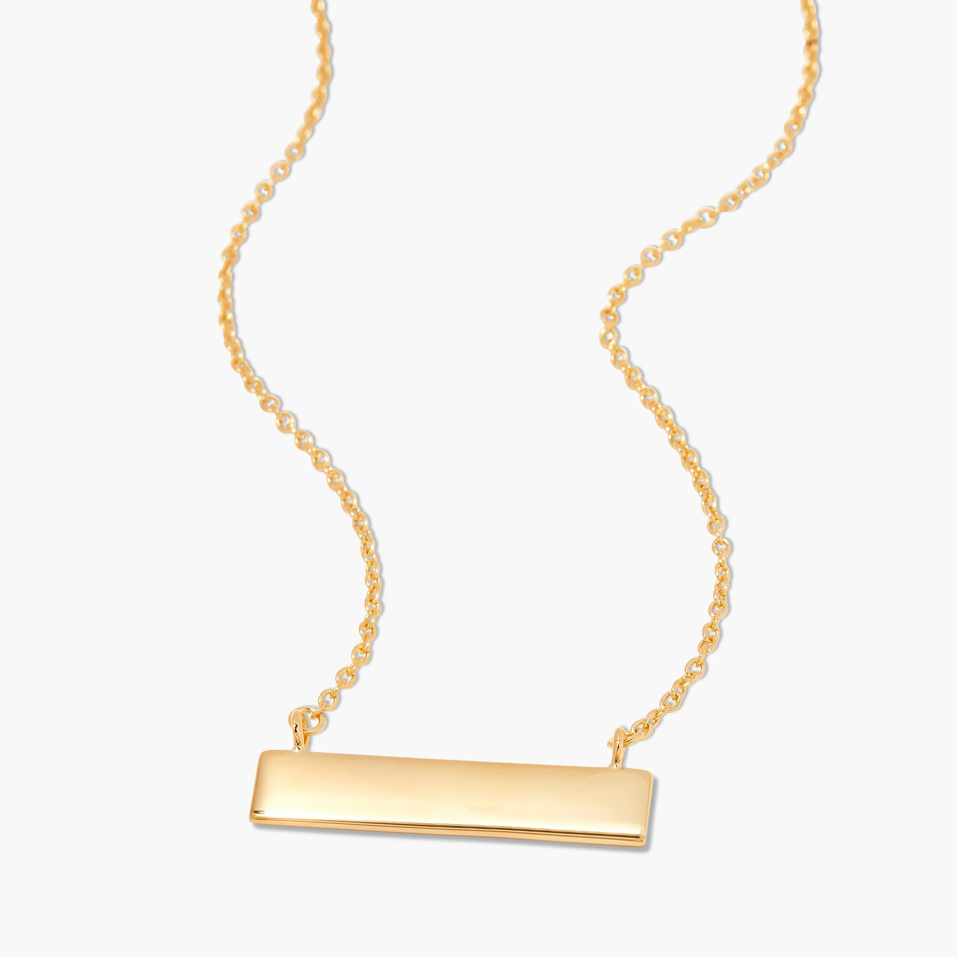 Gold Coordinate Bar Necklace