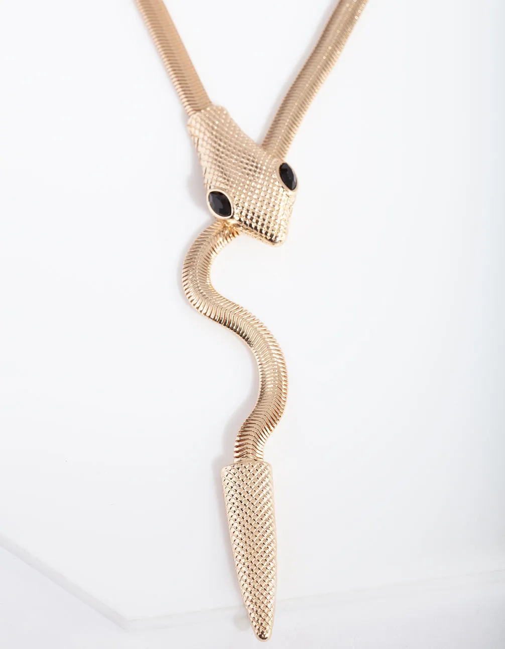 Gold Snake Wrap Necklace