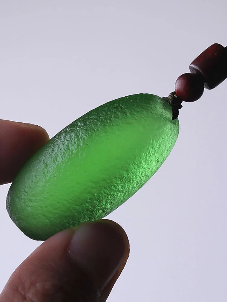 Green Meteorite Pendant Mineral Necklaces