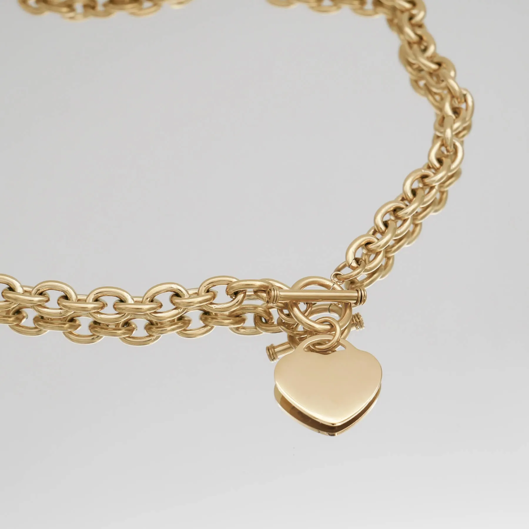 Hayley Heart T-Bar Necklace