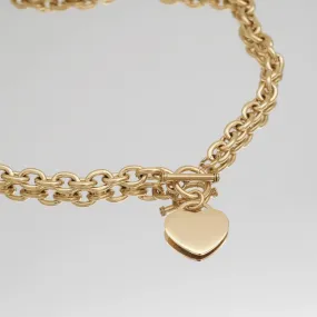 Hayley Heart T-Bar Necklace