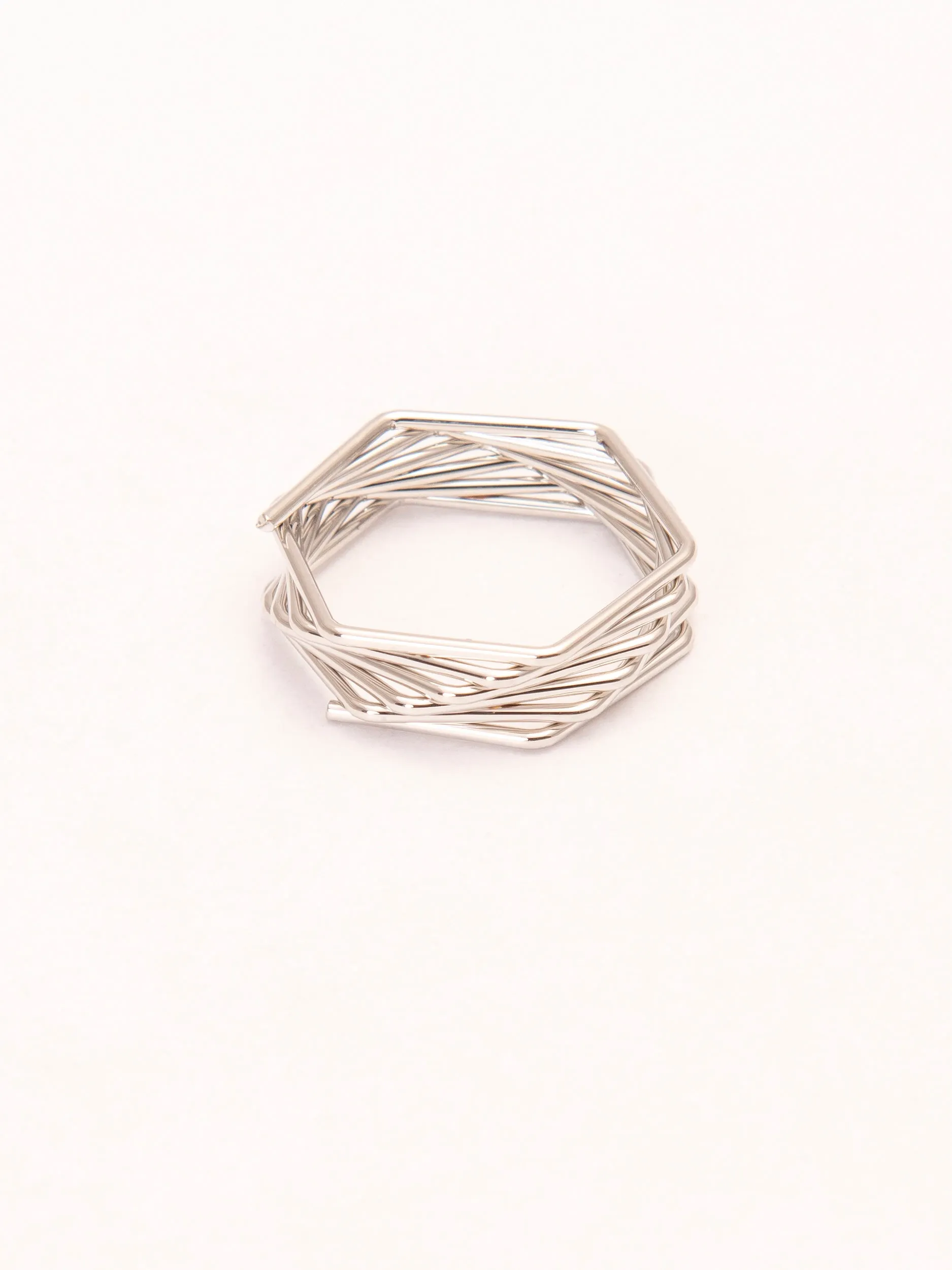 Hexagon Stack Ring