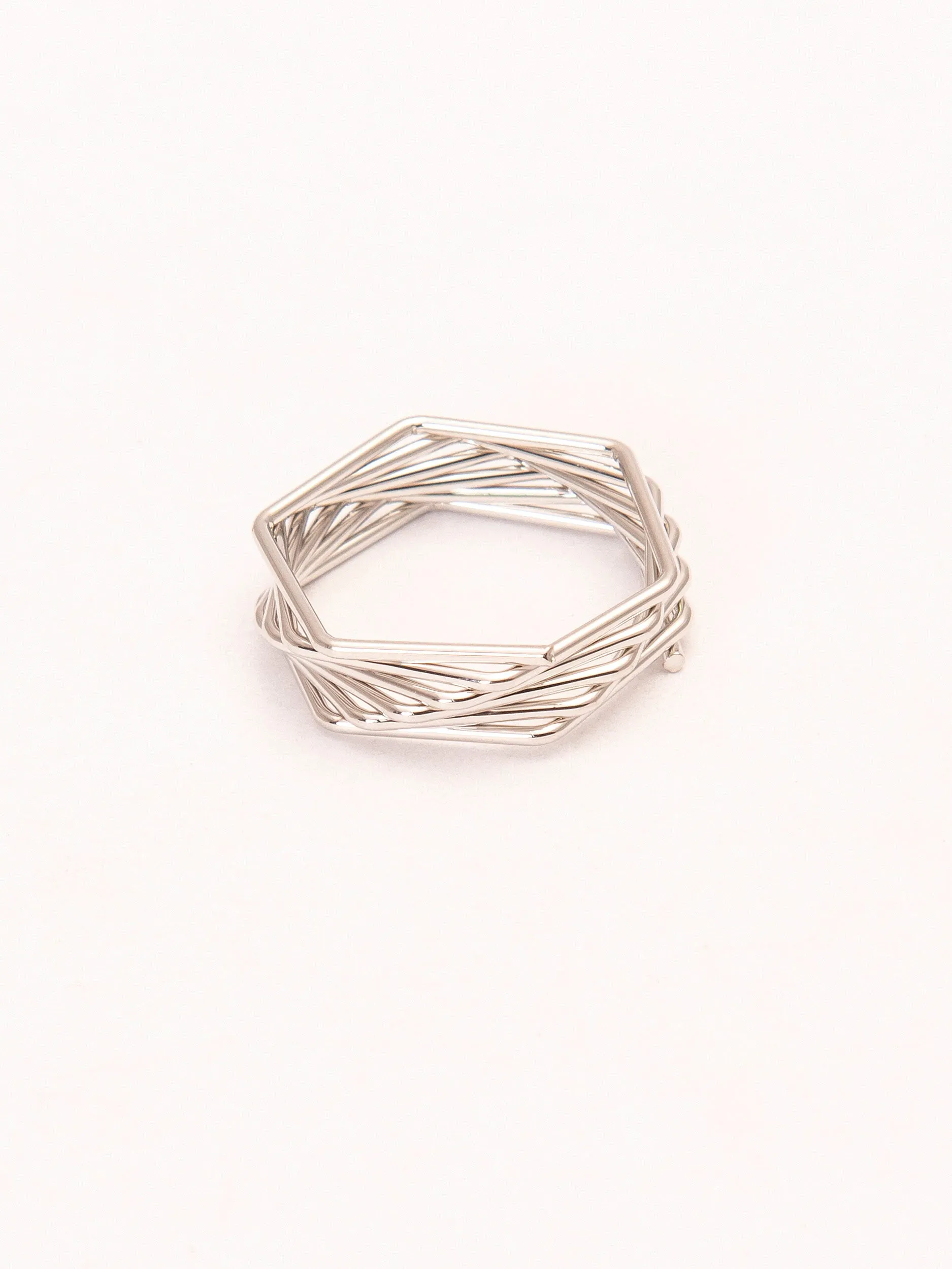 Hexagon Stack Ring