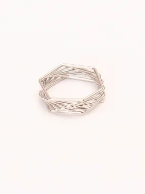 Hexagon Stack Ring