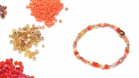 How to Make a Stretch Cord Bracelet with Seed Beads