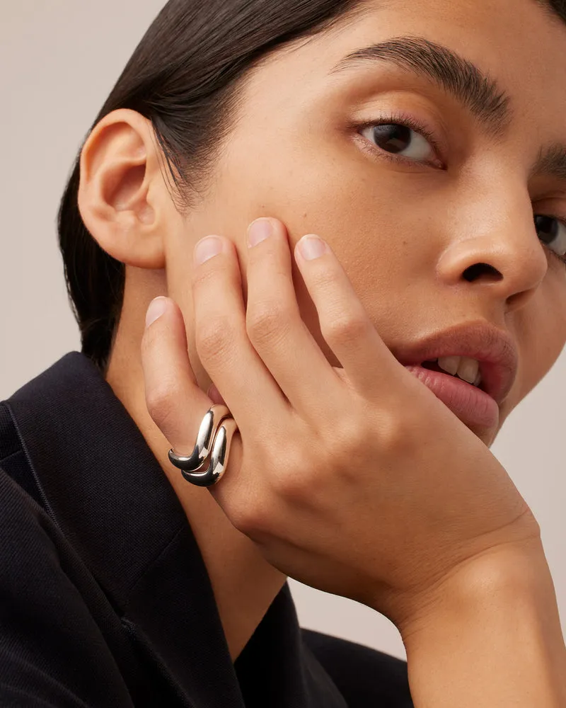 Jenny Bird Ola Ring Set in Sterling Silver - Size 7