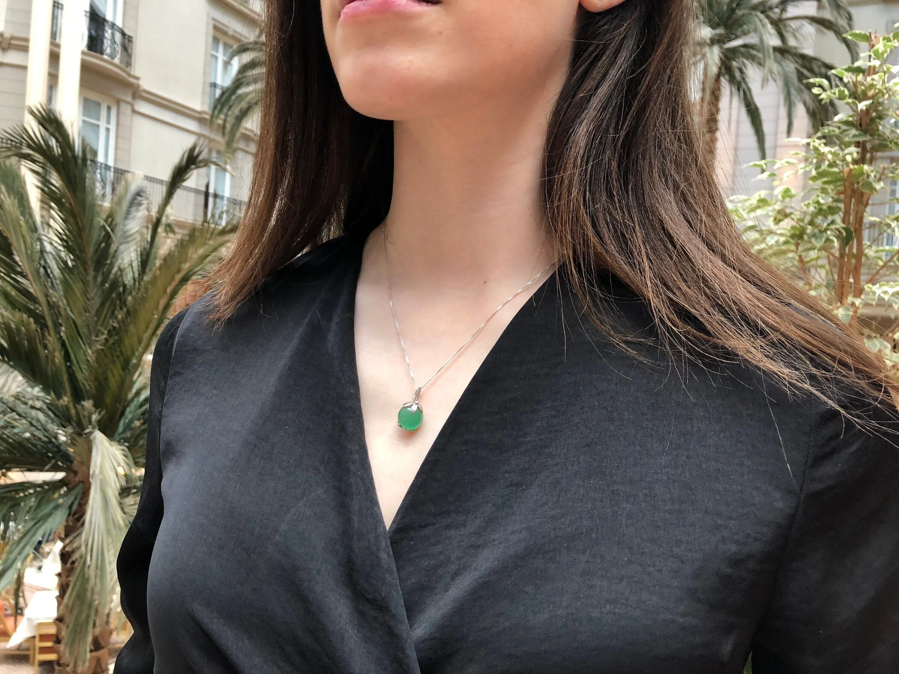 Kyanite Necklace - Leaf Kyanite Necklace - Blue Leaf Pendant