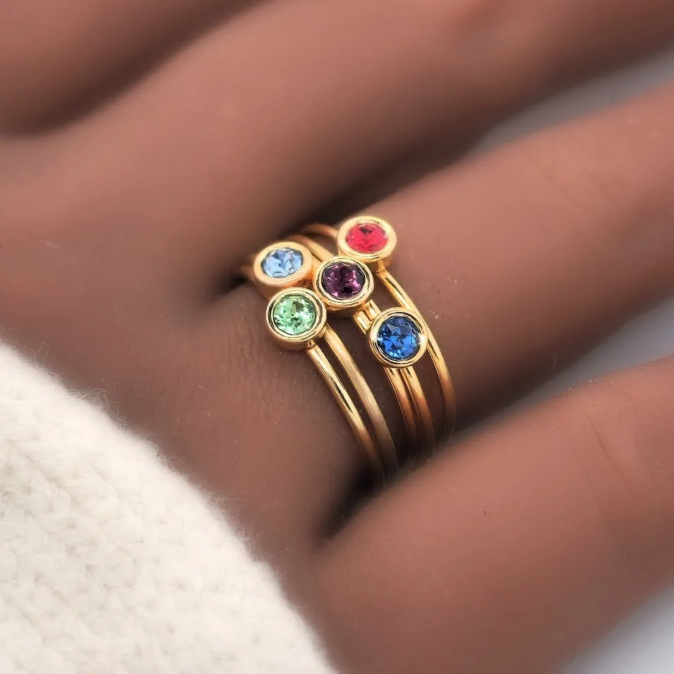 Large November Birthstone Ring