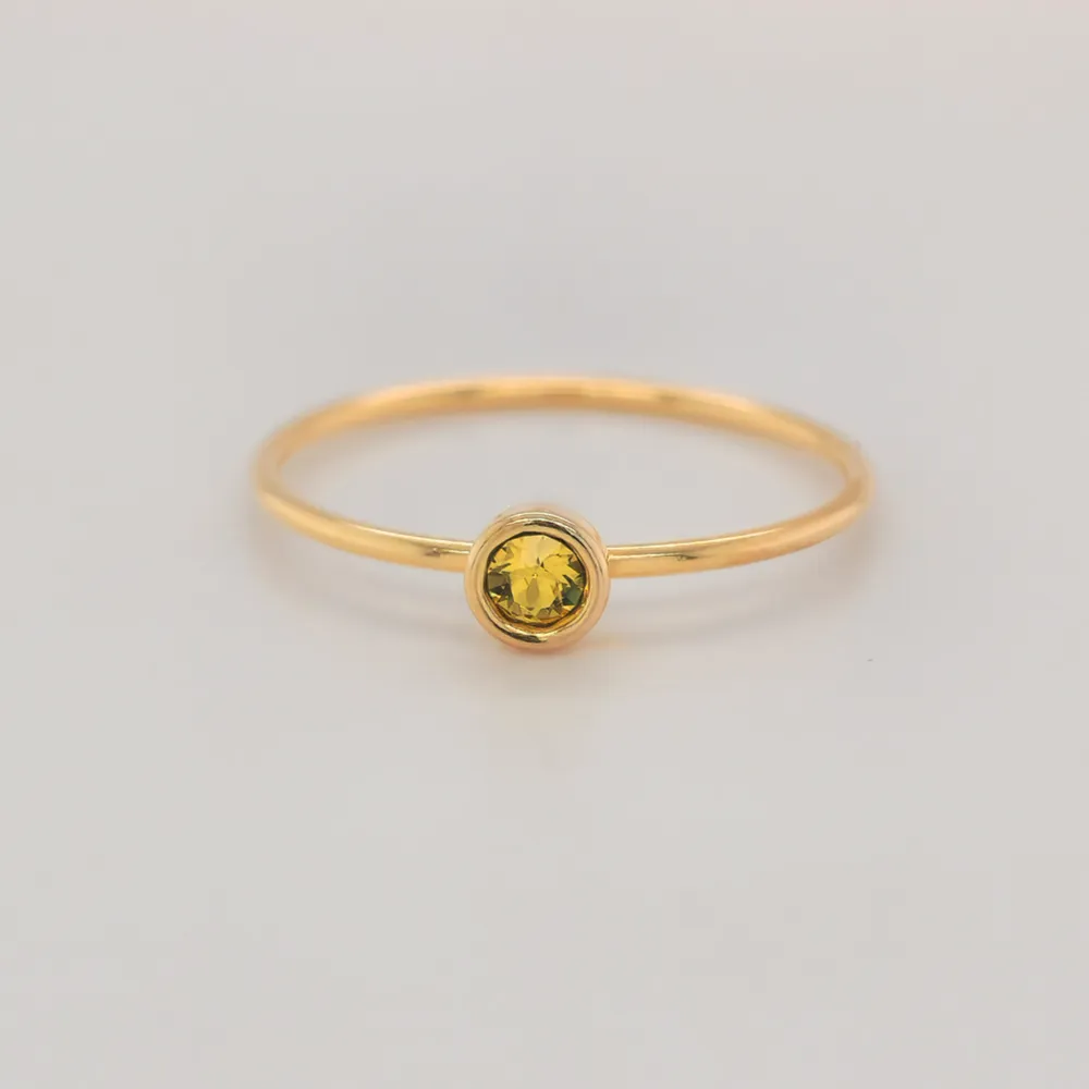 Large November Birthstone Ring