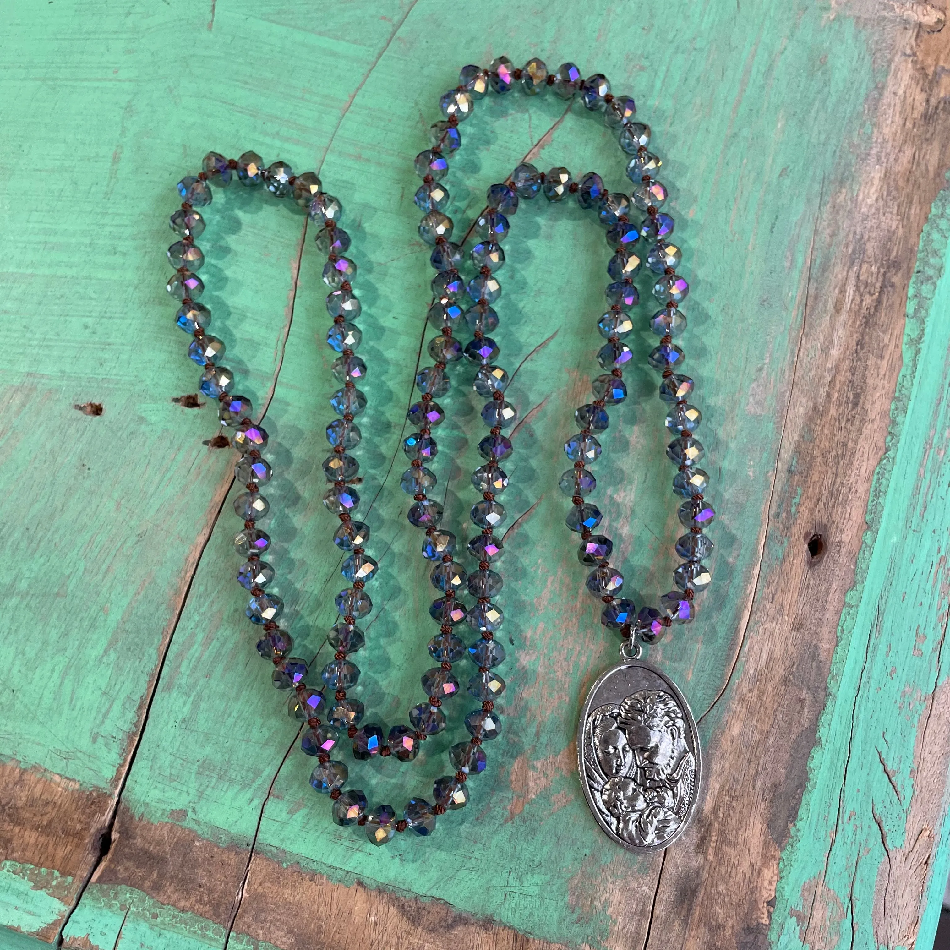 Long Crystal Faith Necklaces