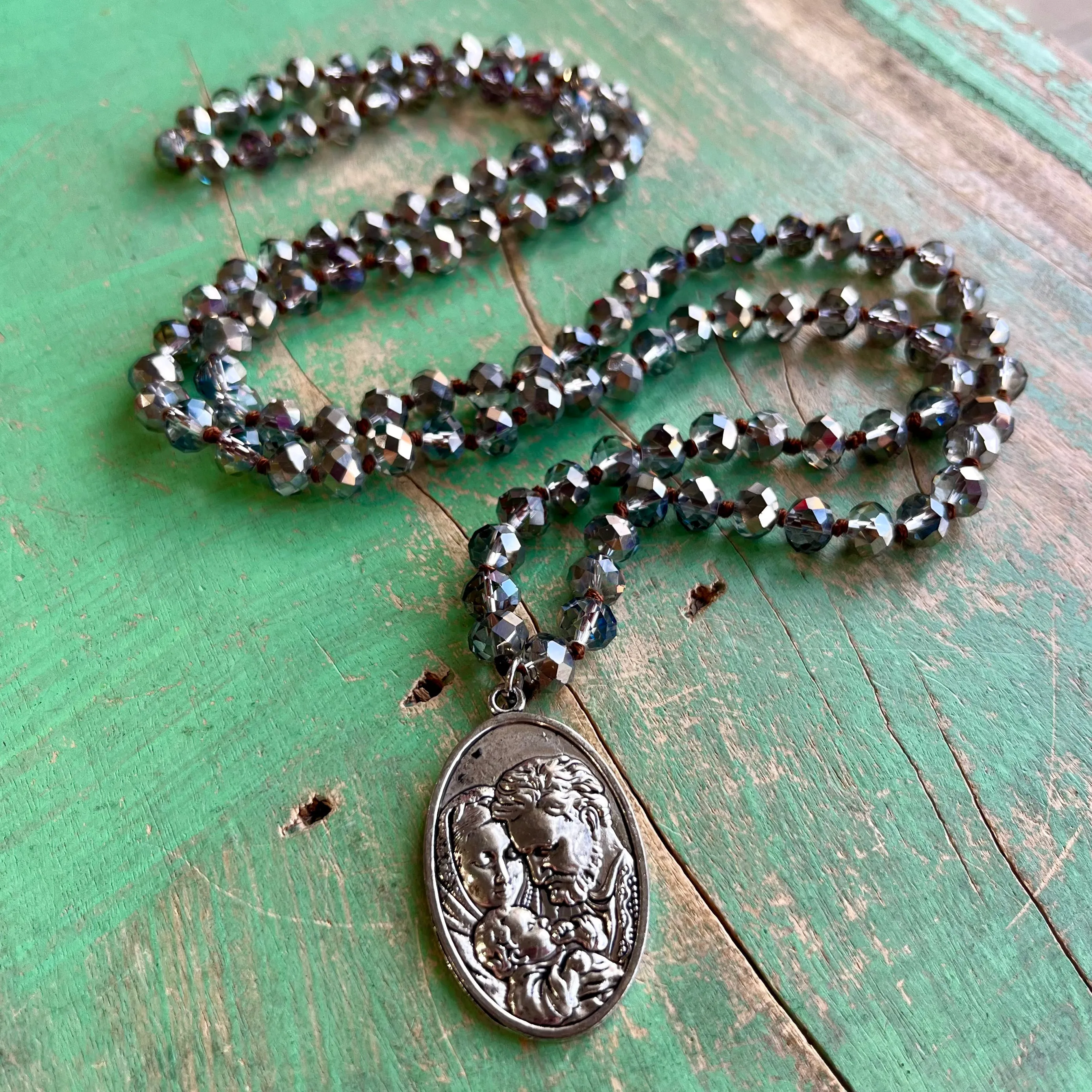 Long Crystal Faith Necklaces