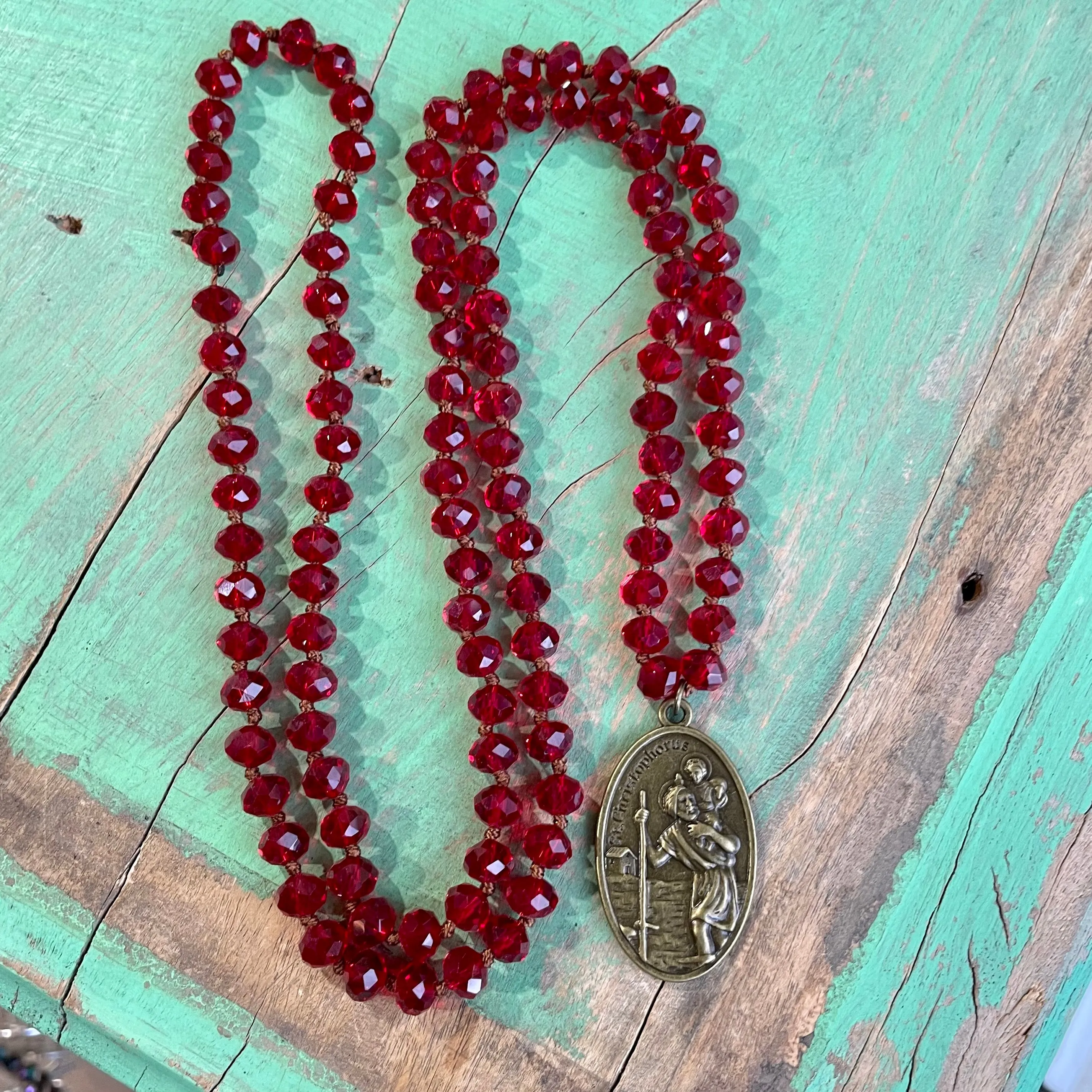 Long Crystal Faith Necklaces