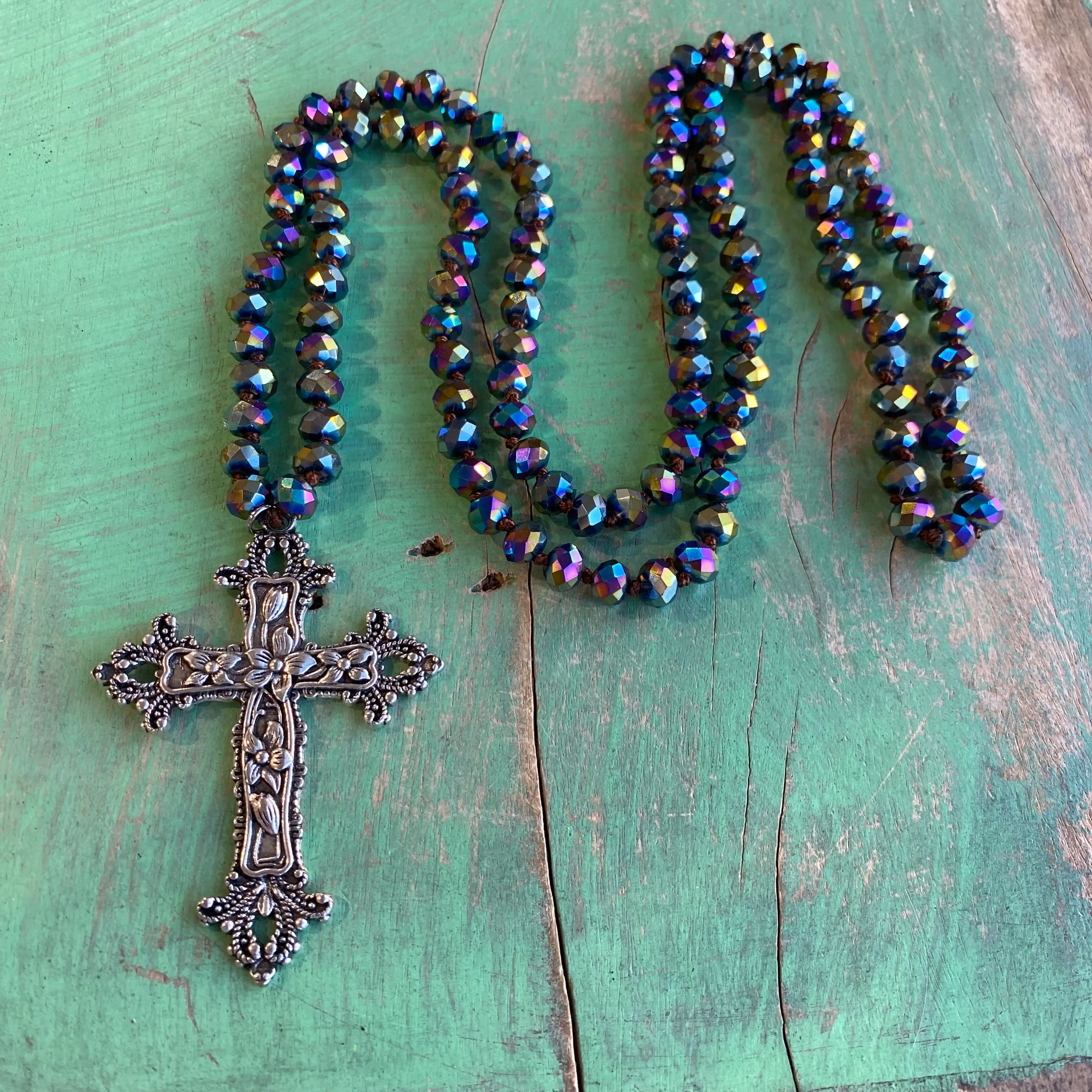 Long Crystal Faith Necklaces