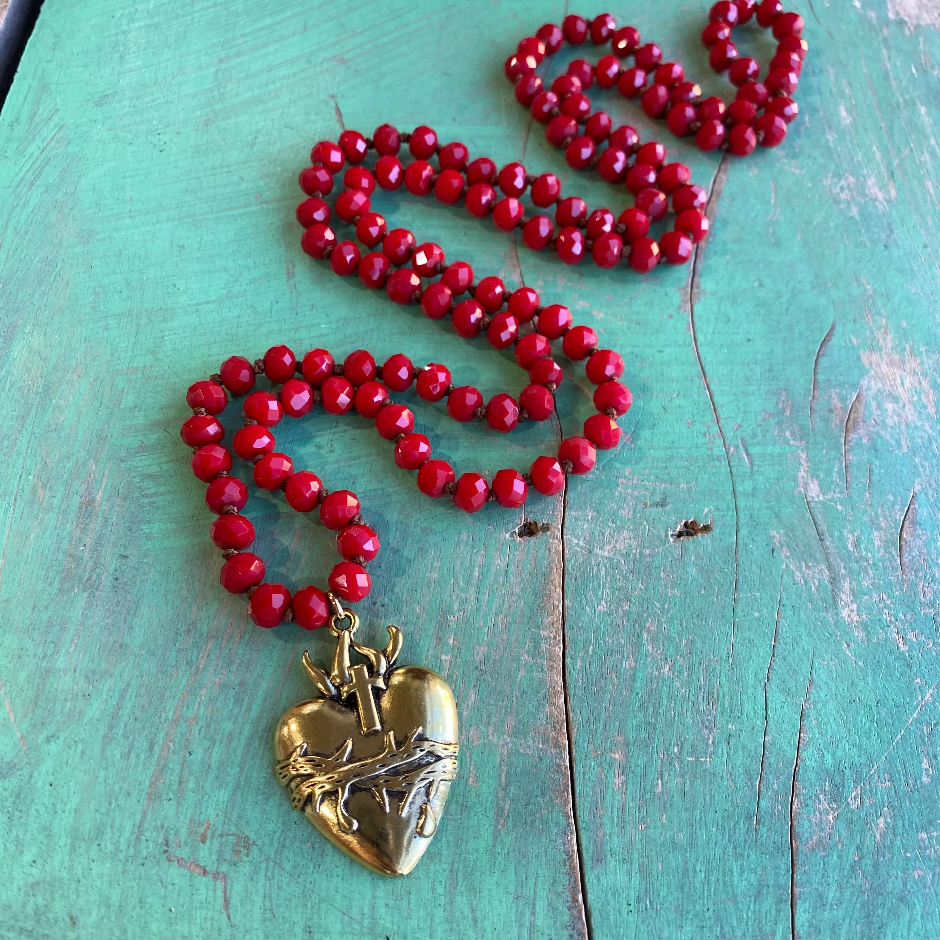 Long Crystal Faith Necklaces