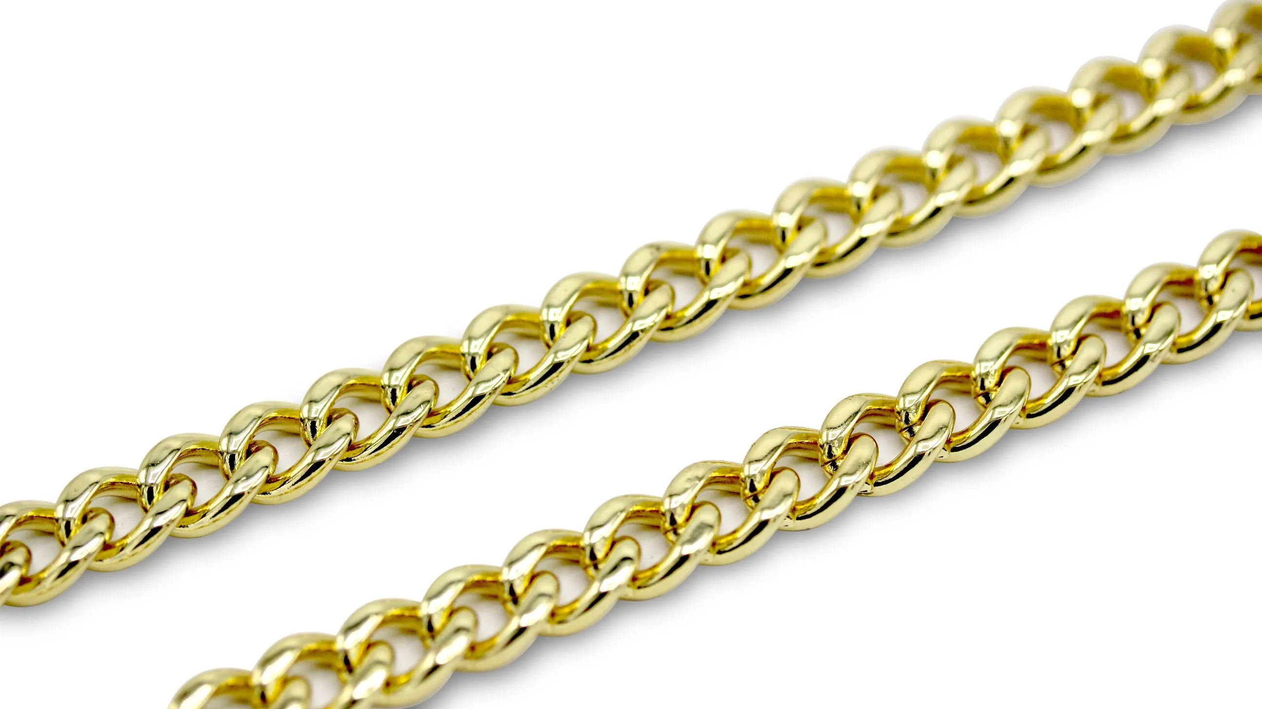 Miami Cuban Link Chain 18k Gold Plated Necklace