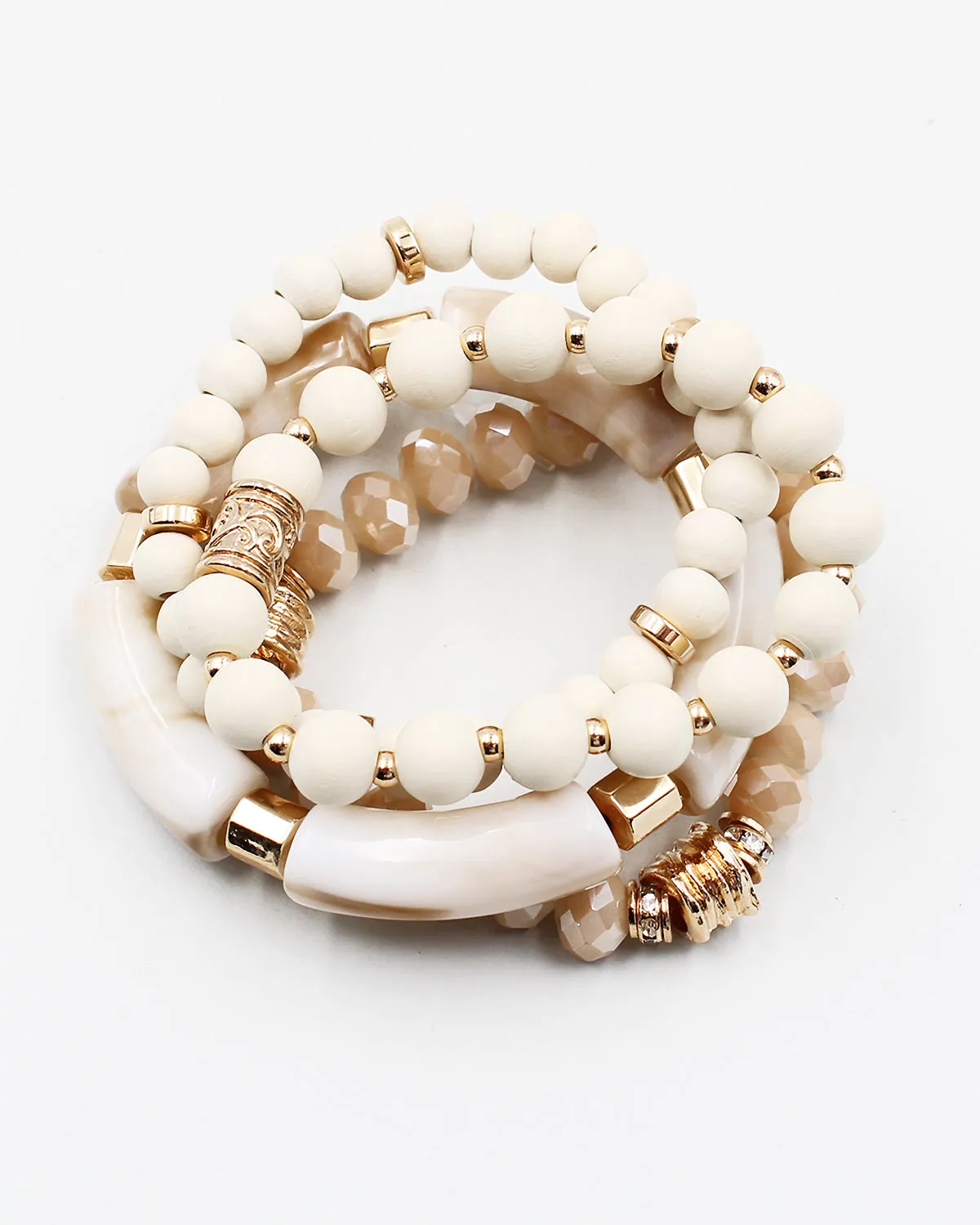 Multiple Layered Mixed Bead Bracelet