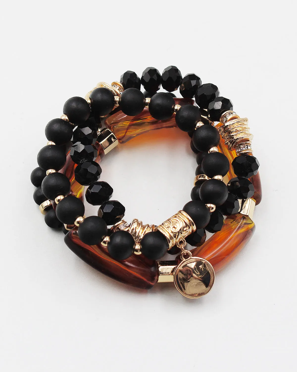 Multiple Layered Mixed Bead Bracelet