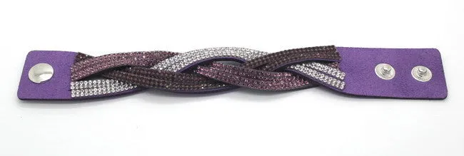 New Fashion women's charm Distortion bracelets European rhinestone Leather snake Chain bracelets