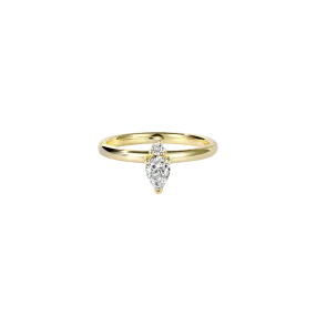 Pear Shaped Gemstone Combination Ring