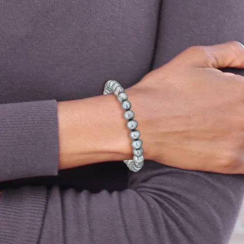 Playful FWC Pearl Stretch Bracelet Grey