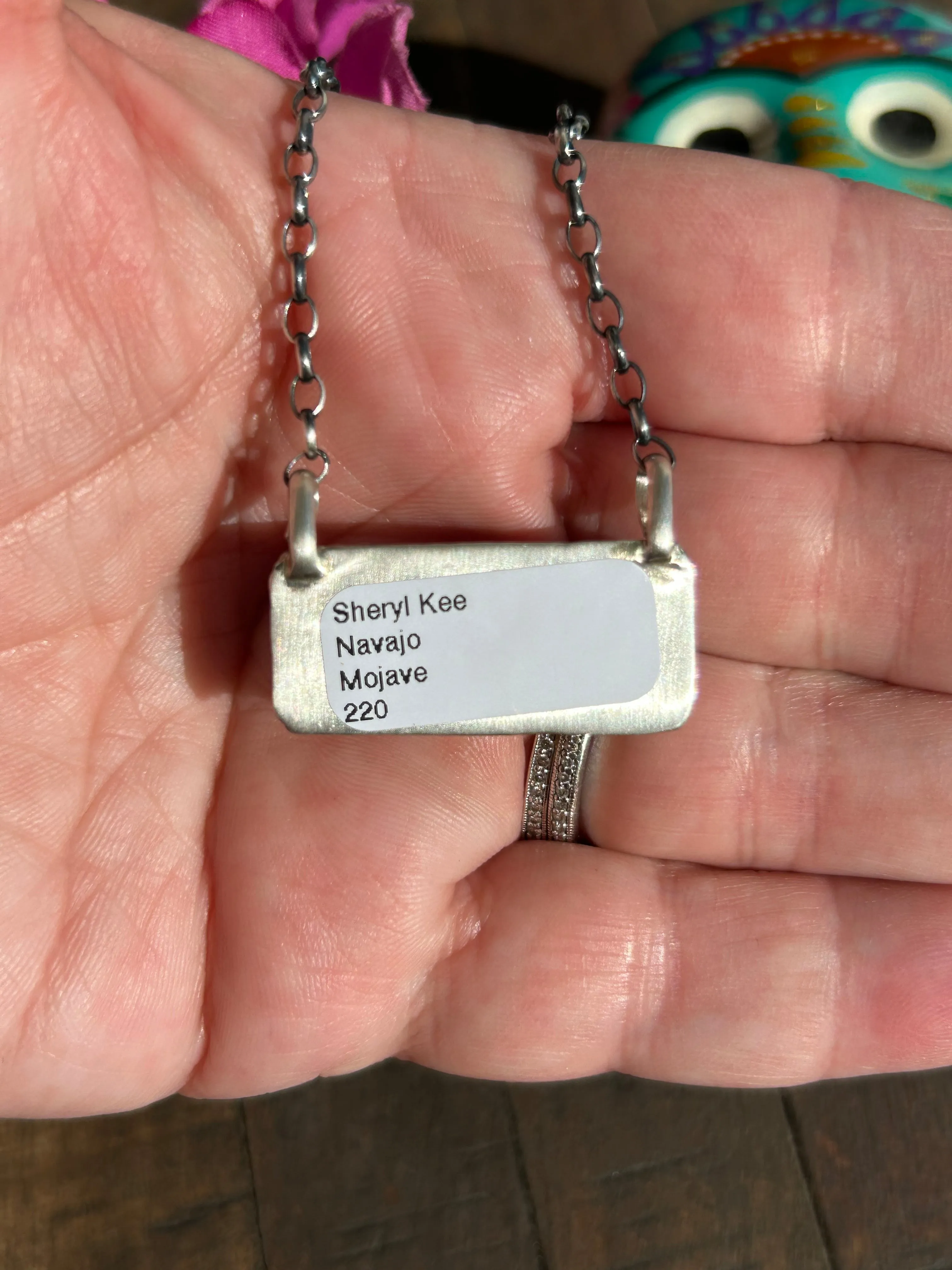 Purple Mohave Kingman Bar Necklace #1