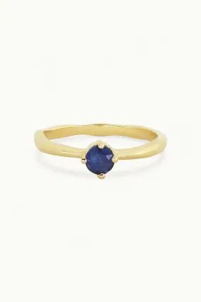 September Sapphire Gold Birthstone Ring