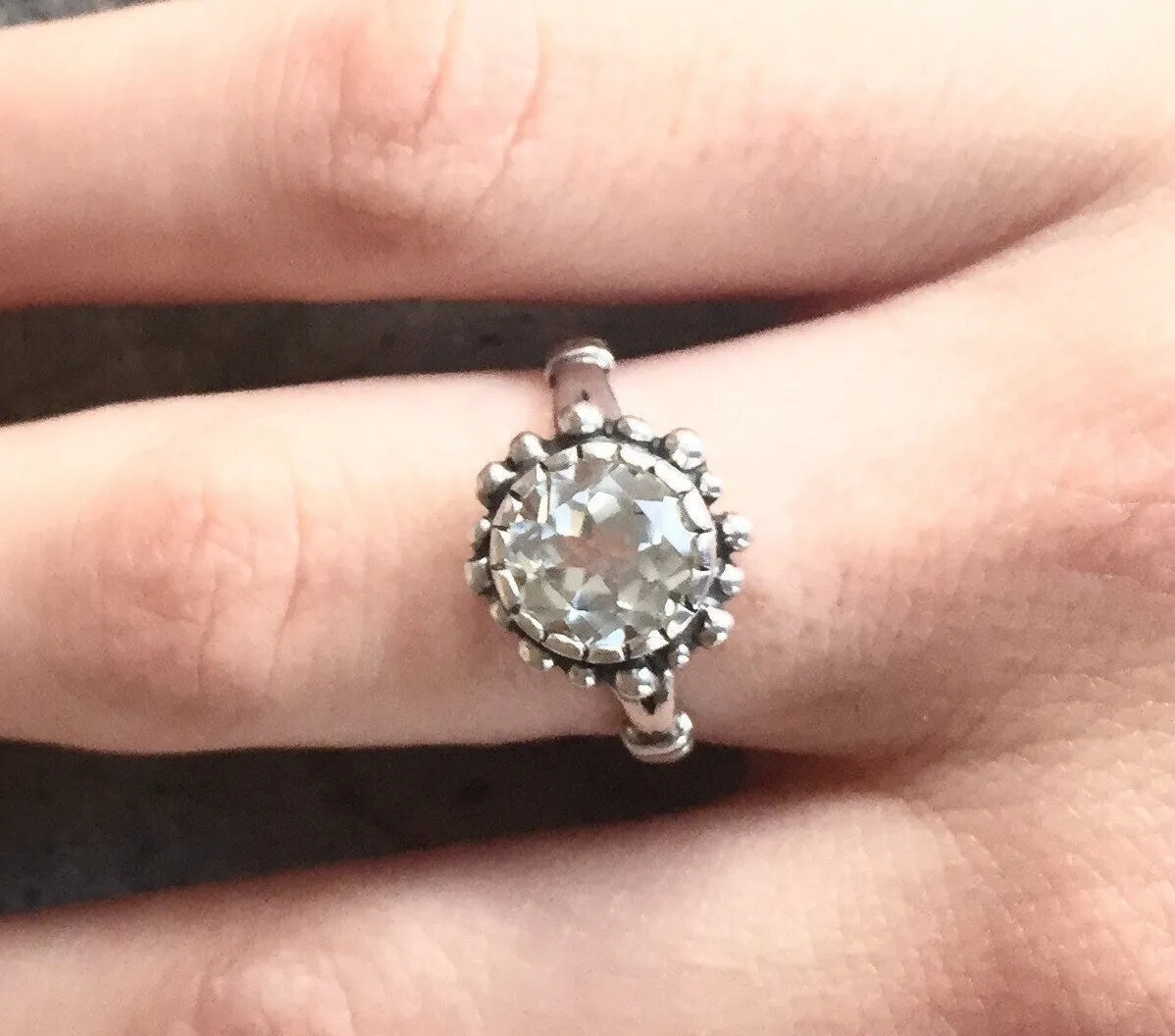 Solitaire Diamond Ring - Diamond Promise Ring, Bridal Diamond Ring