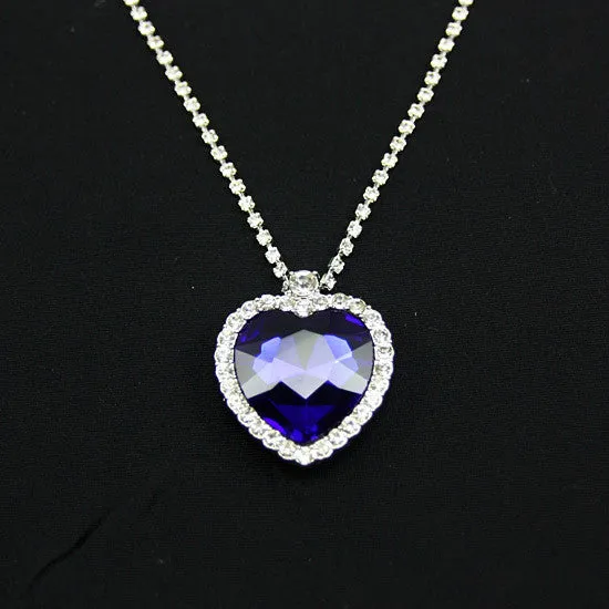 titanic heart of the ocean necklace Crystal silver -plated pendant Necklaces & Pendants topshop necklaces for 2016 women nke-h25
